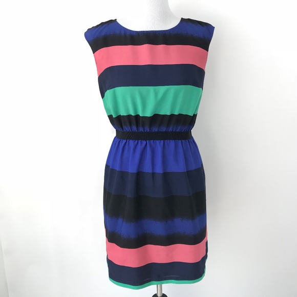 LOFT Dresses & Skirts - Ann Taylor LOFT striped colorblock dress